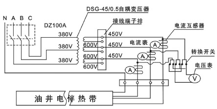 石油行業專用油井電伴熱裝置電氣圖